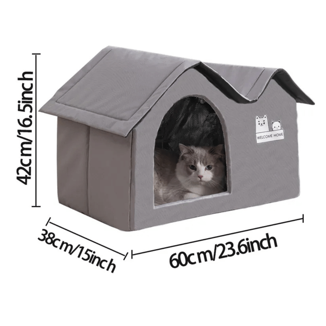 Feline Lodge Summer Cooling Cat House for Indoors & Outdoors