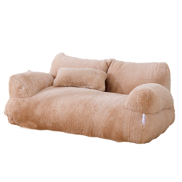 Fluffy Soft Pet Bed Sofa for Cats & Small Dogs