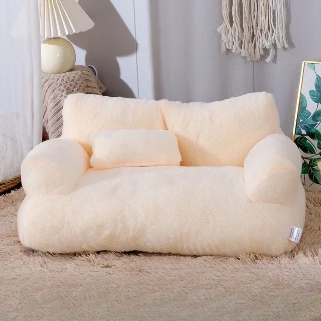 Fluffy Soft Pet Bed Sofa for Cats & Small Dogs