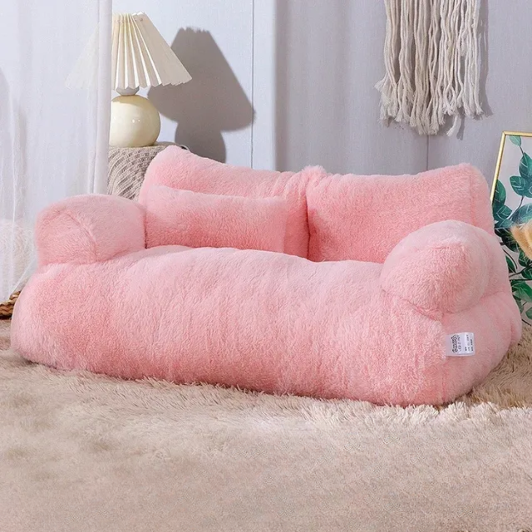 Fluffy Soft Pet Bed Sofa for Cats & Small Dogs