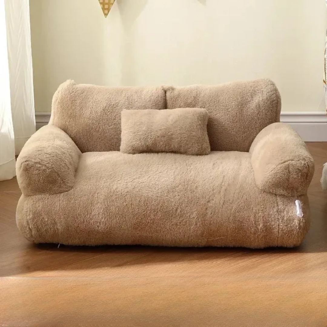 Fluffy Soft Pet Bed Sofa for Cats & Small Dogs