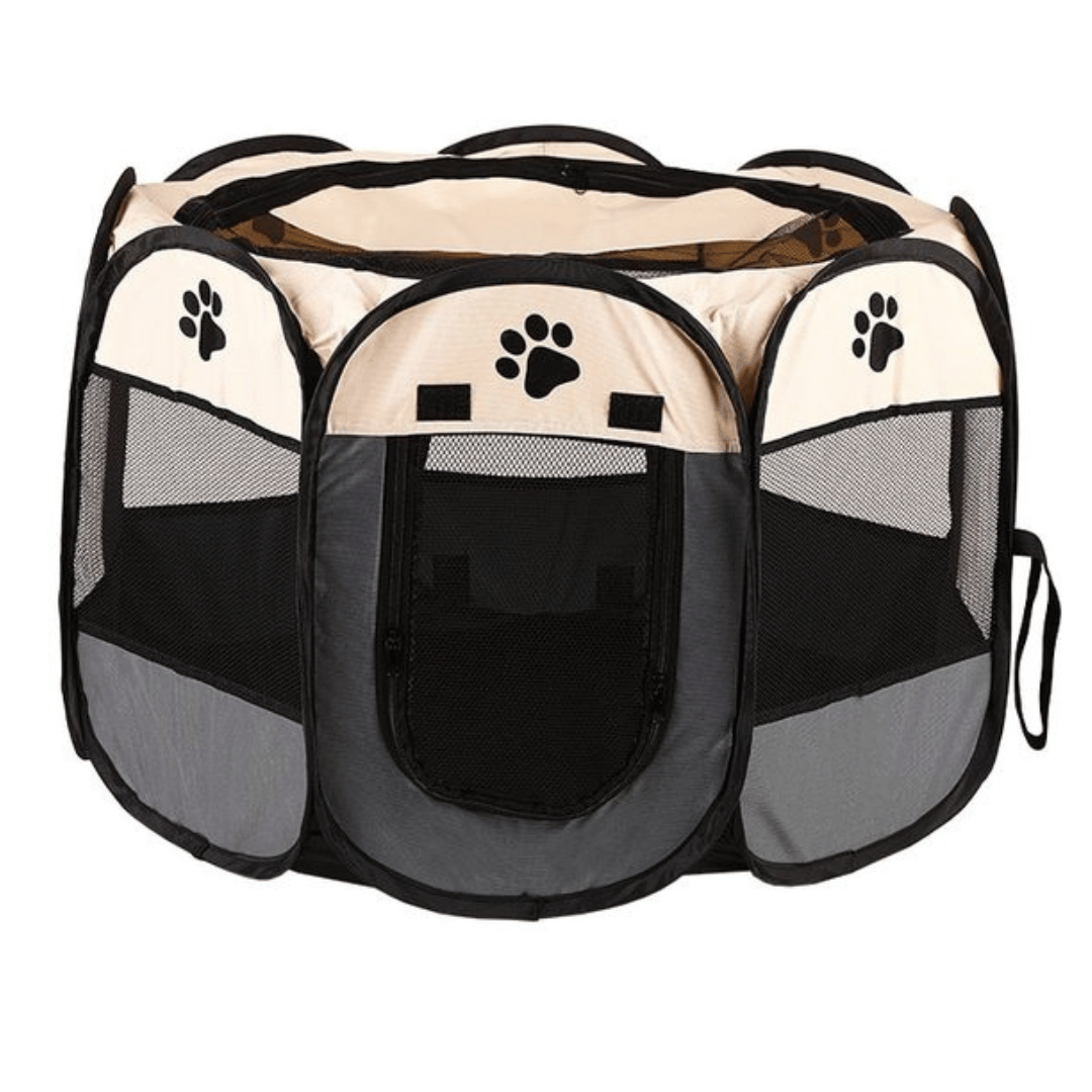 Foldable Pet Playpen Tent for Cats, Puppies & Small Dogs