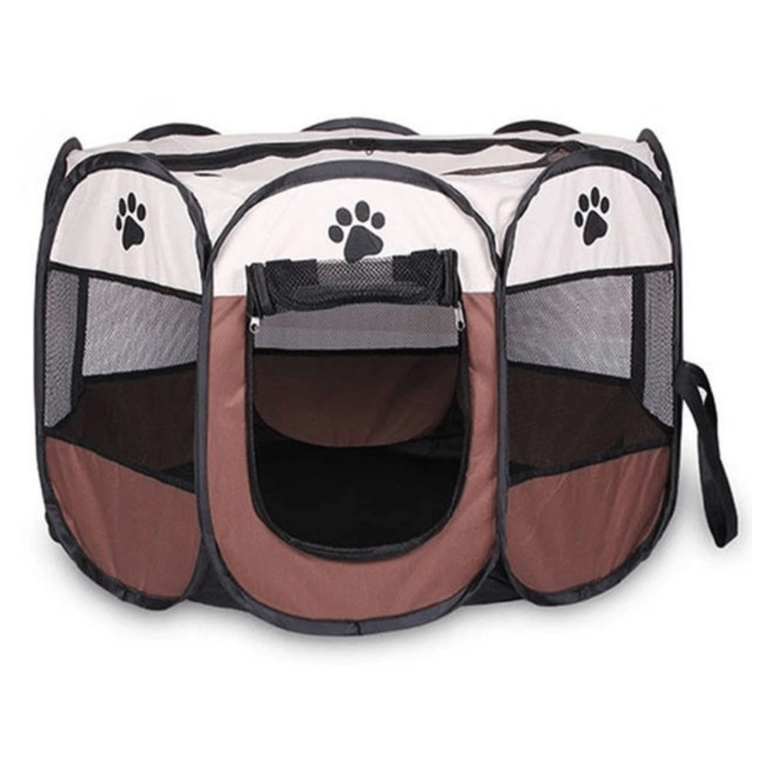 Foldable Pet Playpen Tent for Cats, Puppies & Small Dogs