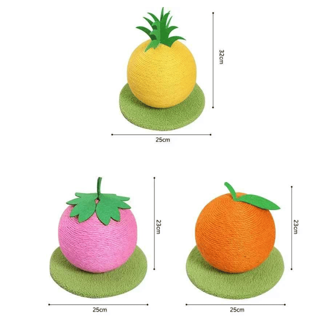 Fruity-Kitty Interactive Cat Scratching Ball