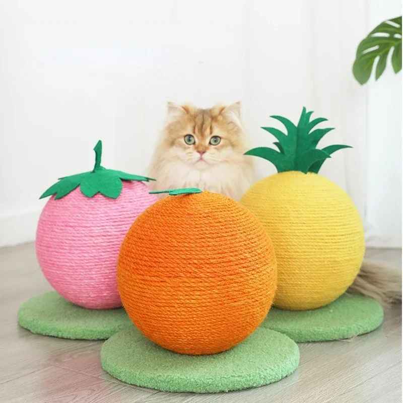 Fruity-Kitty Interactive Cat Scratching Ball