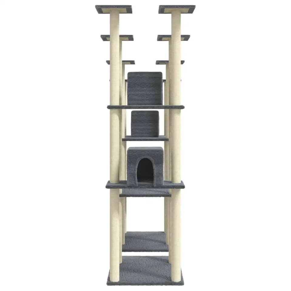 Giant 5ft 9in Tall Cat Tree with Plush Condos, Perches & Scratching Posts