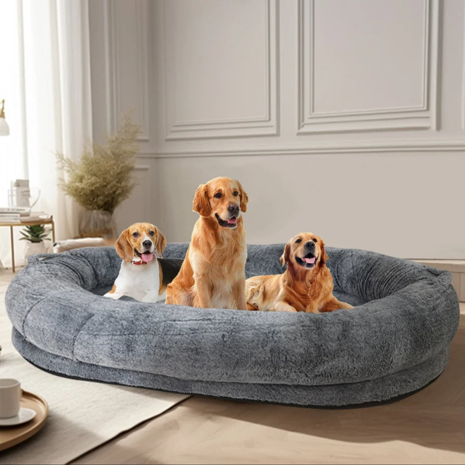 Human Dog Bed for Pets & Adults | XL Orthopedic Bolster