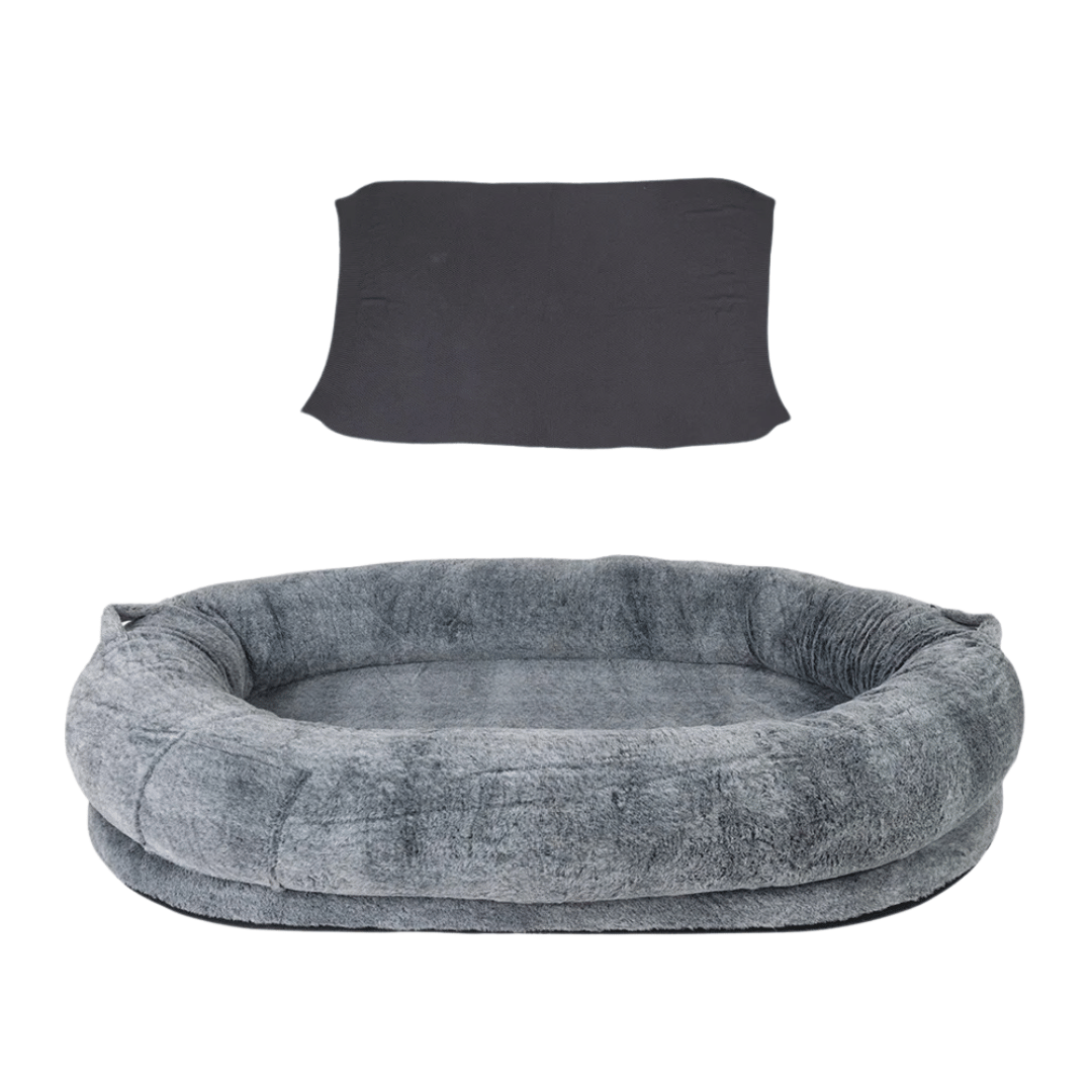 Human Dog Bed for Pets & Adults | XL Orthopedic Bolster