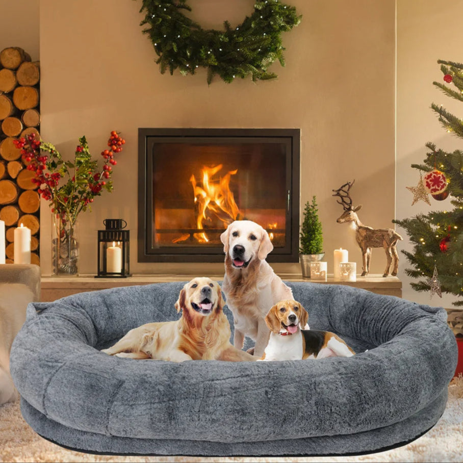 Human Dog Bed for Pets & Adults | XL Orthopedic Bolster