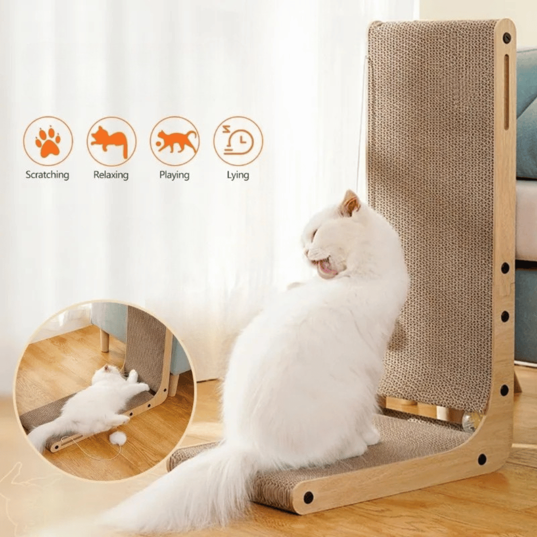 L-Shaped Cat Scratching Board Furniture Protector
