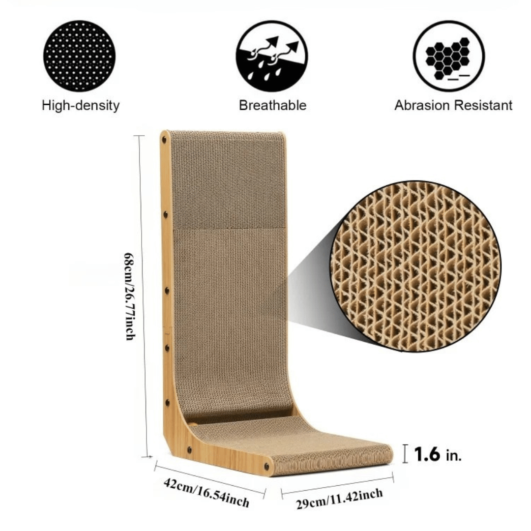 L-Shaped Cat Scratching Board Furniture Protector