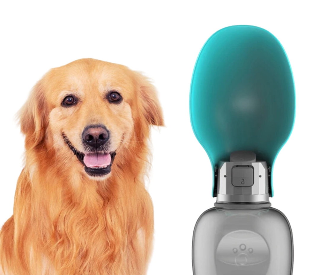 Portable Dog Water Bottle for Leak-Proof Drinking On-The-Go