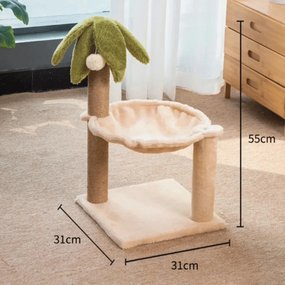Purr-Palm Tree Cat Scratching Post & Nest