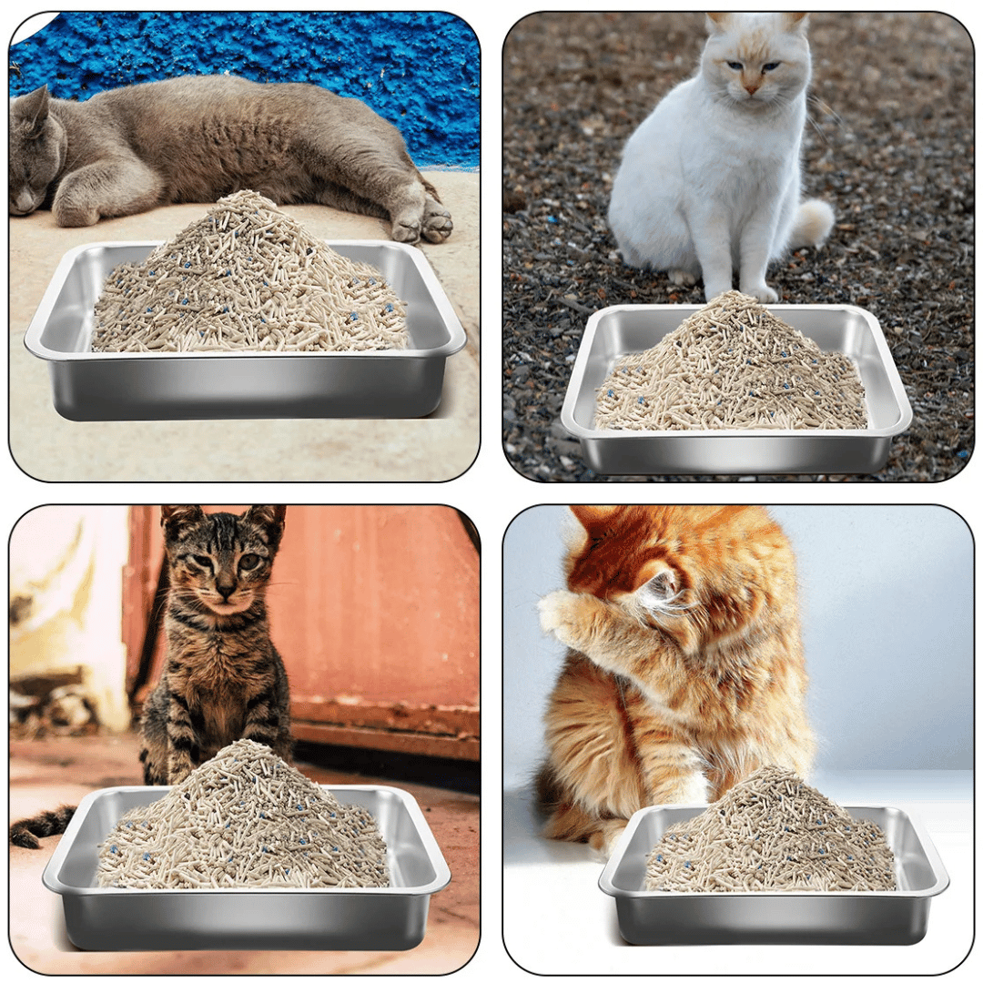 Stainless Steel Cat Litter Tray