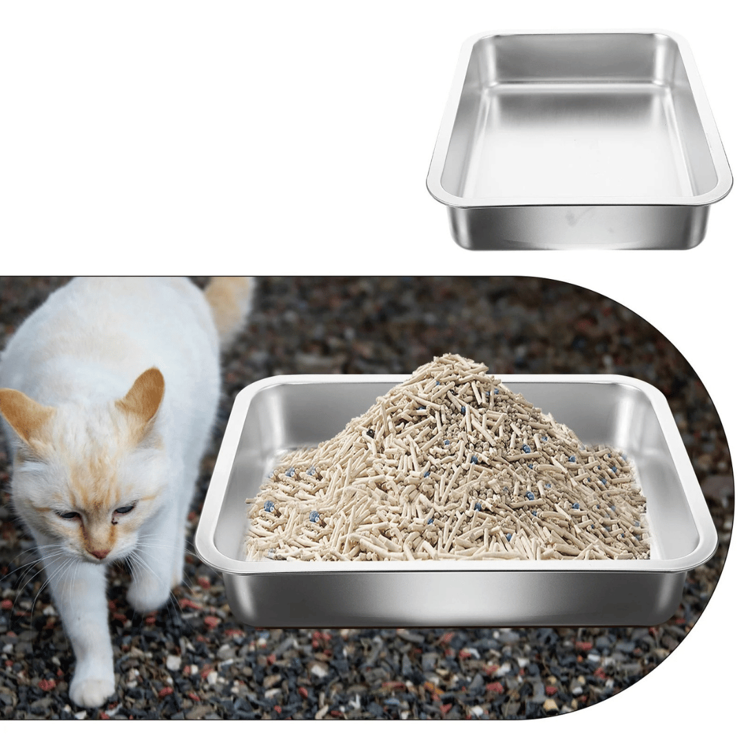 Stainless Steel Cat Litter Tray