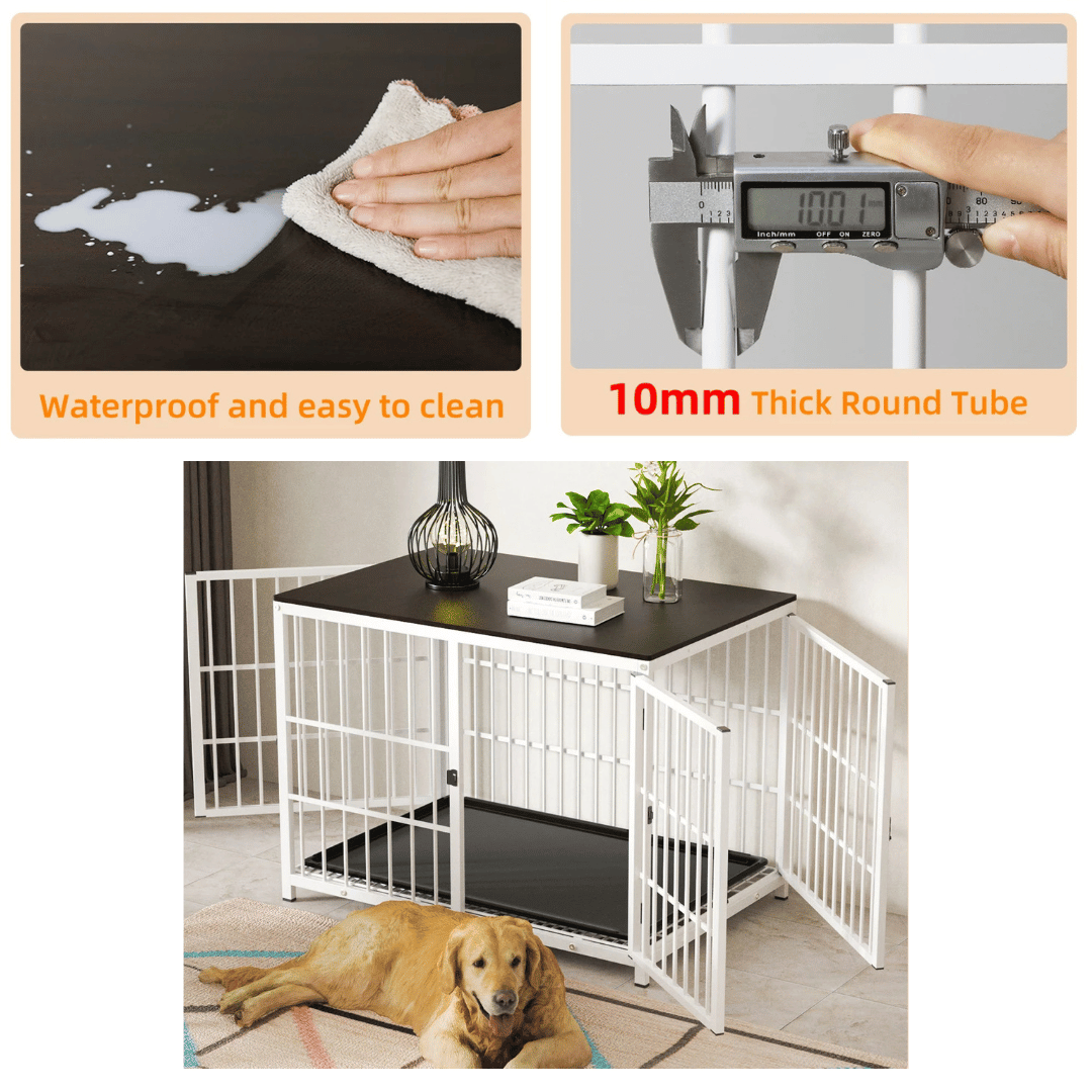 Stylish Wooden Top Dog Crate Furniture