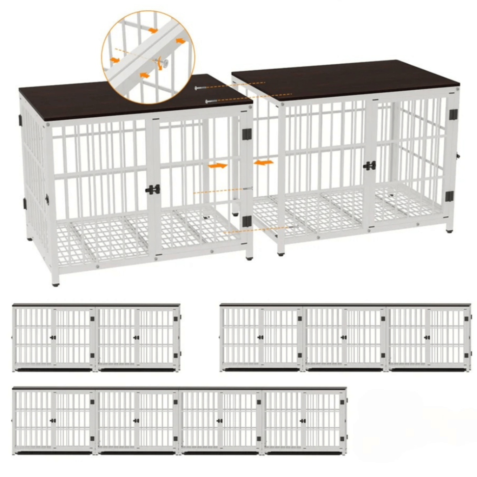 Stylish Wooden Top Dog Crate Furniture