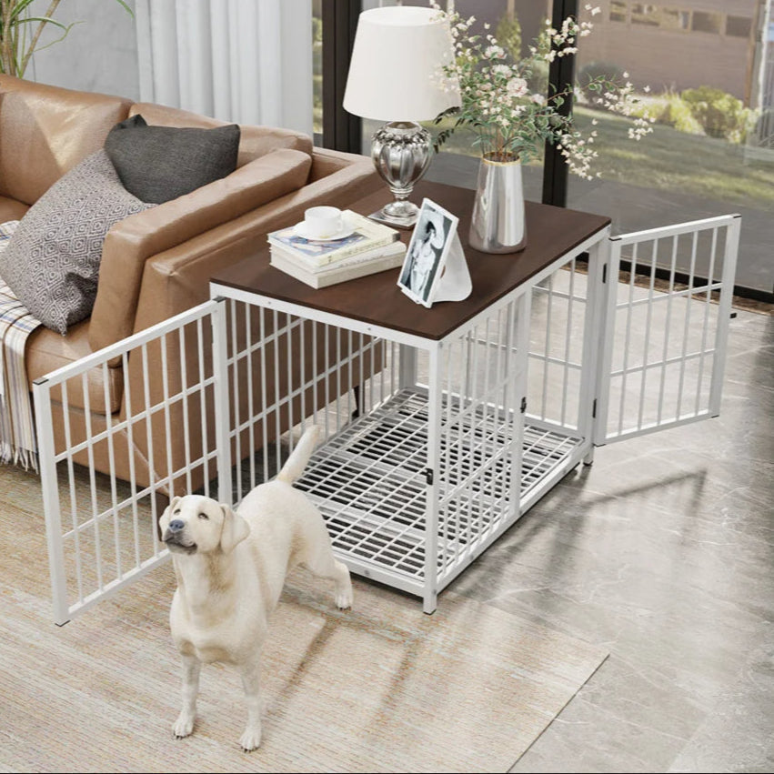 Stylish Wooden Top Dog Crate Furniture