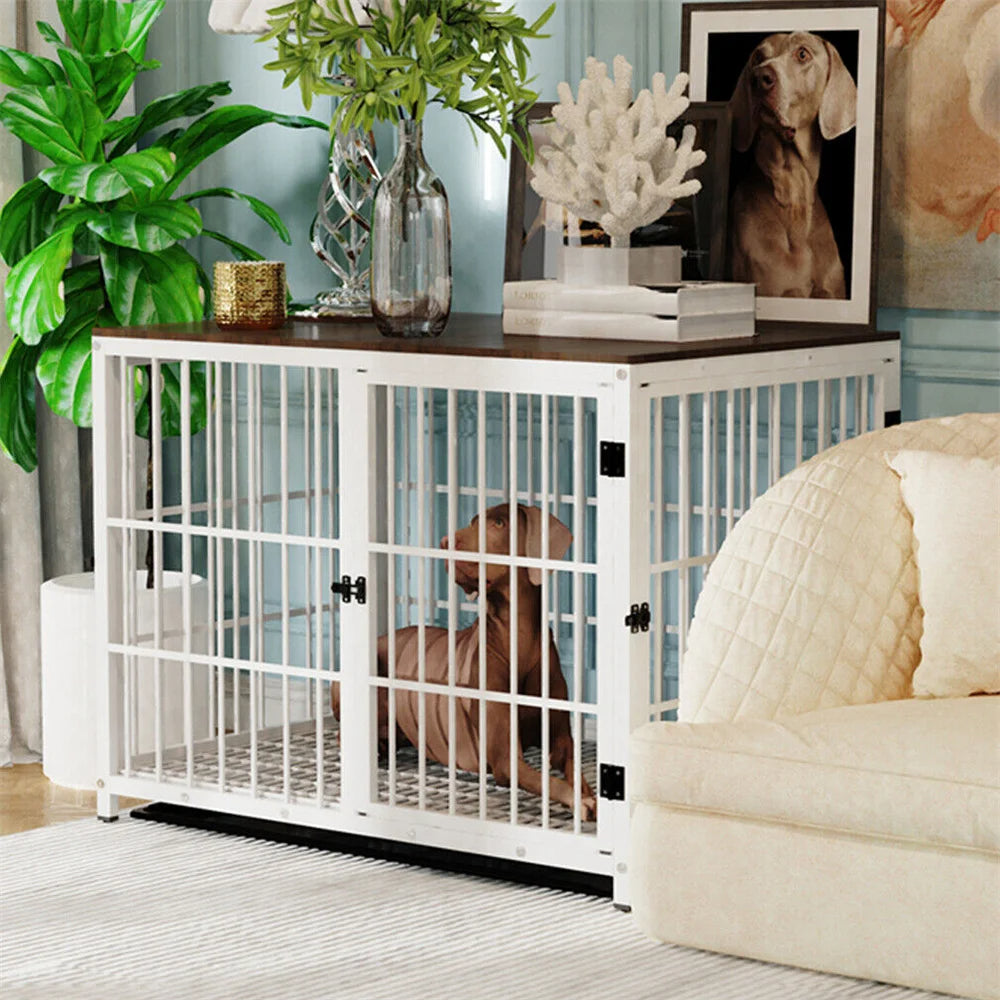 Stylish Wooden Top Dog Crate Furniture